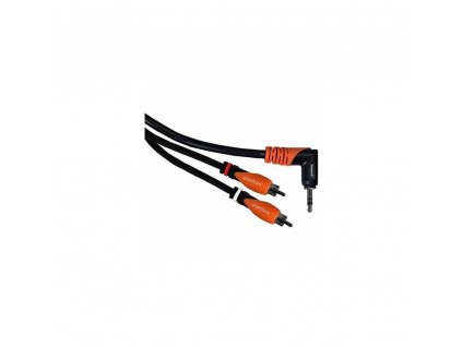 BESPECO kabel Jack3.5 ST-kolmý-2xCinch 1,8m