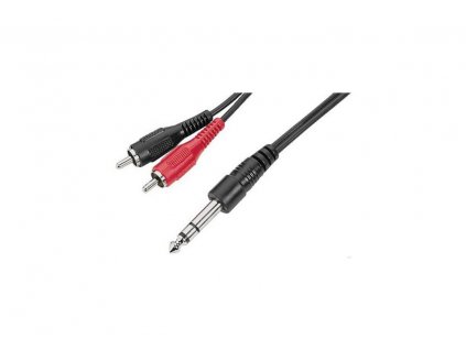 MONACOR kabel JackST-2xCinch 3m černý