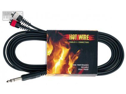 GEWA kabel JackST-2xCinchF 0,5m BASIC černý