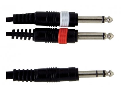 kabel JackST-2xJack 1,5m ALPHA AUDIO BASIC černý