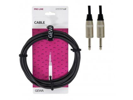 GEWA Kabel pro mikrofon JACK-JACK 1m Neutrik konek