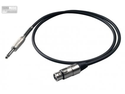 PROEL kabel XLRF-Jack 10m BULK černý