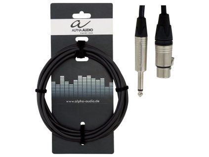 GEWA Kabel pro mikrofon XLR-JACK 6m Neutrik konekt