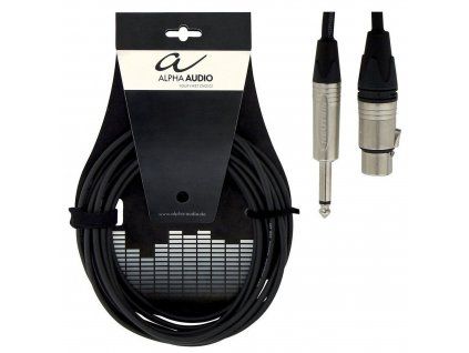 GEWA kabel XLRF-Jack 9m AA PEAK LINE černý