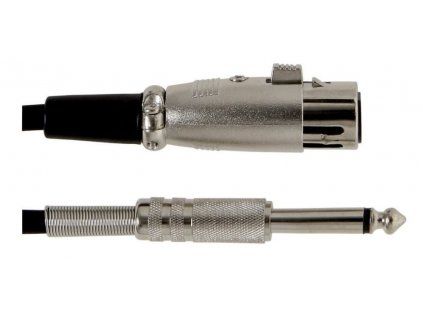 GEWA kabel pro mikrofon XLR-JACK 9m černý