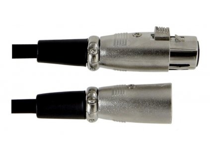 kabel mikrofonní XLR(F)-XLR(M) černý 6m GEWA