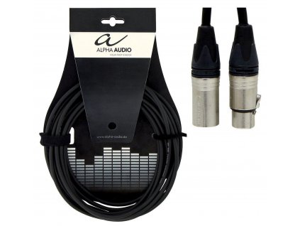 kabel XLRF-XLRM 9m AA PEAK LINE černý >