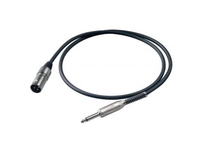 kabel XLRM-Jack 3m BULK černý