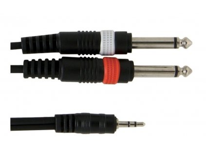 GEWA kabel Y 2xJack mono 1xJack 3.5 st 3m