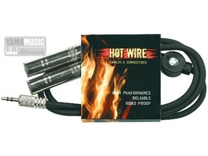 kabel Y Jack 3.5ST-2xJackF 0,5m BASIC čer  >