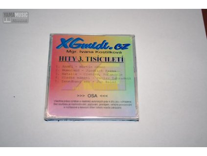 MIDI 5 skladeb Hity 3.tisícilet disketa XG D>