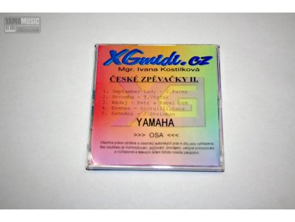 MIDI 5 skladeb Zpěvačky CZ II. disketa XG D>