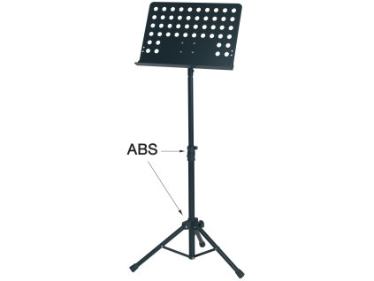 GEWA Notový Stojan s deskou/díry černý 48,5 x 34 c
