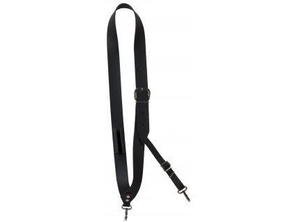 GEWA popruh kožený s karabinou 4cm šíře