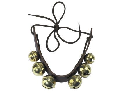 GEWA rolničky na koženém pásku 6 rolniček