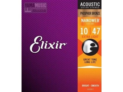 ELIXIR Sada strun ak. kytara 10-47 Phos/Bronz NANO