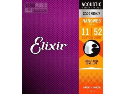 ELIXIR Sada strun ak. kytara 11-52 Bronz 80/20 NAN