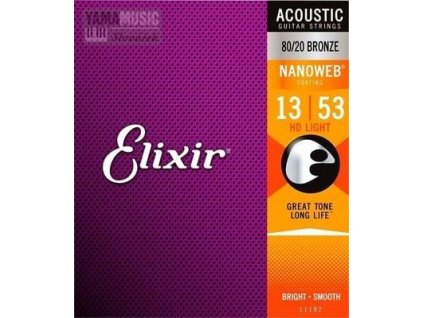 ELIXIR Sada strun ak. kytara 13-53 Bronz NANOWEB