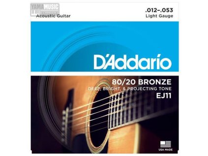 D'ADDARIO Sada strun ak. kytara EJ11 .12/53 Br