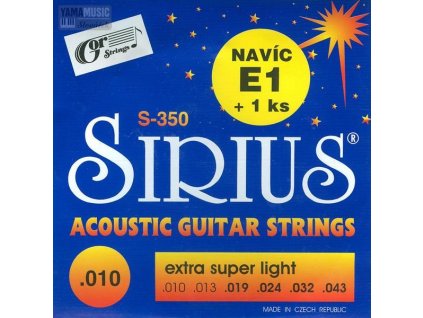 GORSTRINGS Sada strun ak. kytara S350 SIRIUS0 .010