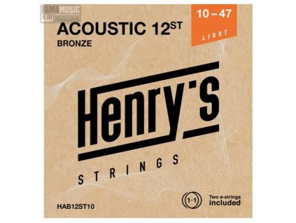 HENRY'S STRING Sada strun ak. kytara HAB12ST10 010
