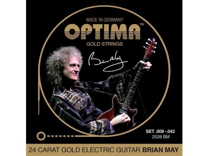 Sada strun el.kytara2028BM Gold Brian May