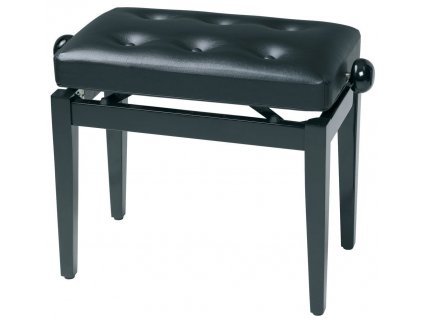 GEWA Piano stolička Deluxe černá - vysoký lesk Pot