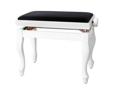 GEWA Piano stolička Deluxe Classic Bílá, matná GEW
