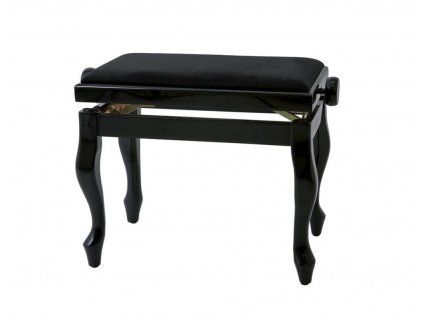 GEWA Piano stolička Deluxe Classic černý lesk