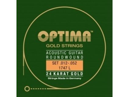 OPTIMA Struna pro Akus. kyt. Gold Strings E1  .012