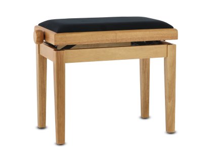 GEWA Stolička pianová Natural mat, černý sedák