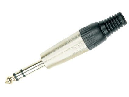 GEWA Jack 6,3 stereo kovový pro kabel do 8mm