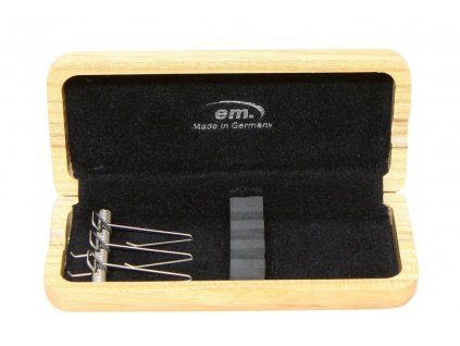 _Pouzdro pro strojky Hoboj 3 trubičky Přírodní lak