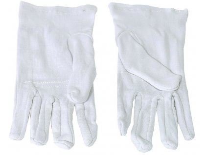 rukavice bavlněné bílé 22 cm pár