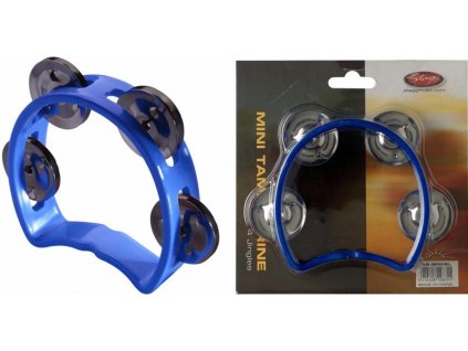 STAGG tamburína TAB MINI BL modrá barva