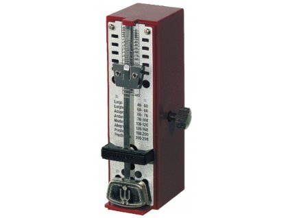 metronom WITTNER Super Mini bez zvonku Ruby Red