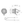 PARTSLAND zásuvka Jack mono 6,3 mm panelová