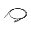 kabel XLRF-Jack 3m BULK černý