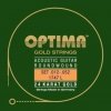 Struny pro Akustickou kytaru Gold Strings Sada Opt