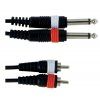GEWA kabel 2xJack mono 2xCinch 1.5m