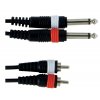 kabel 2xJack-2xCinch 1,5m Alpha Audio BASIC čern