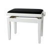 GEWA Piano stolička Deluxe Bílý vysoký lesk Bílý p