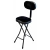 GEWA Stolička skládací KST 10 černá s opěrkou