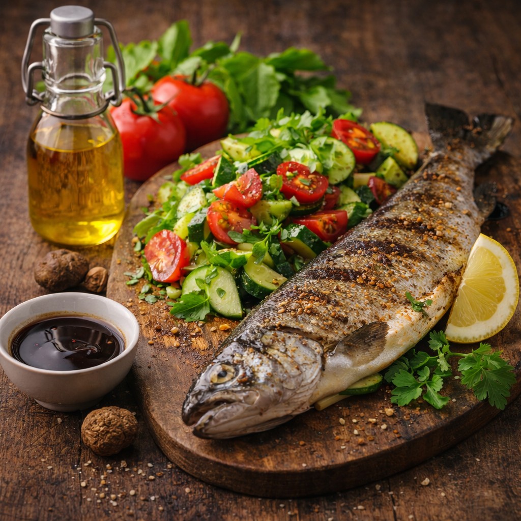 🐟 Grilovaný pstruh s libečkem