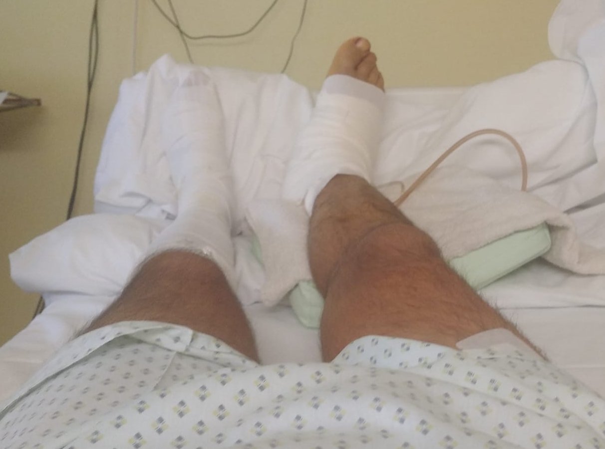 Necítil jsem, že mám v patě kus železa. O pár týdnů později mi chtěli amputovat nohu