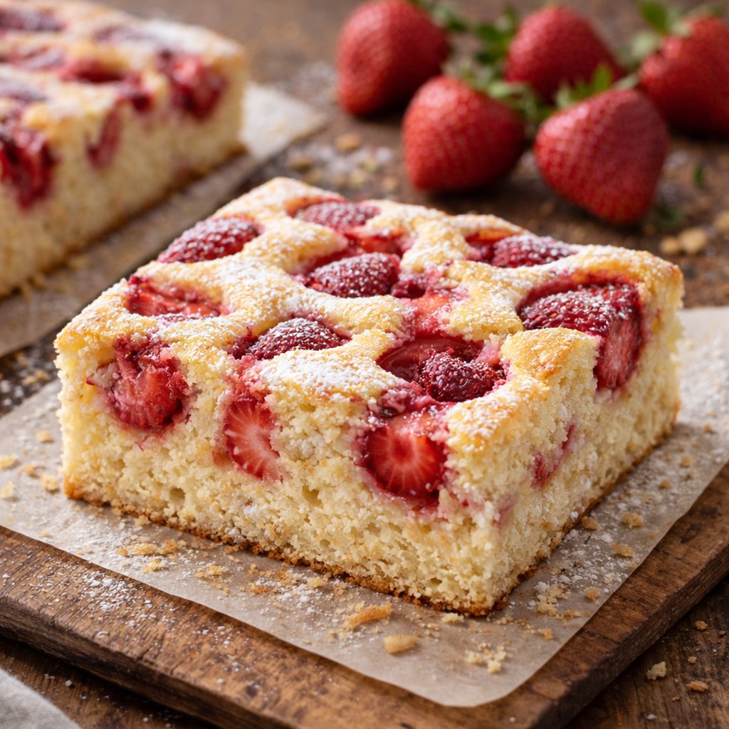 🍓 Jahodová hrníčková bublanina