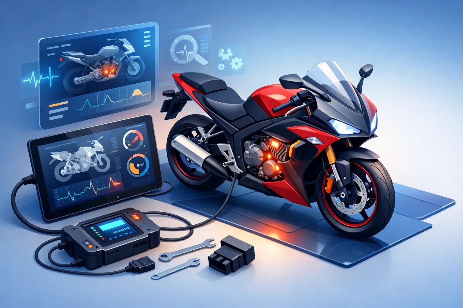 Diagnostika motorky: kdy se vyplatí a jak vybrat správný přístroj