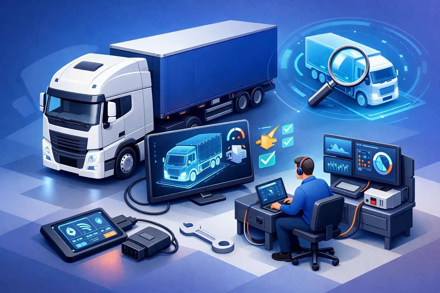 Diagnostika pro nákladní vozidla – srovnání (iCarsoft, Launch HD Elite, PRO3 APEX)