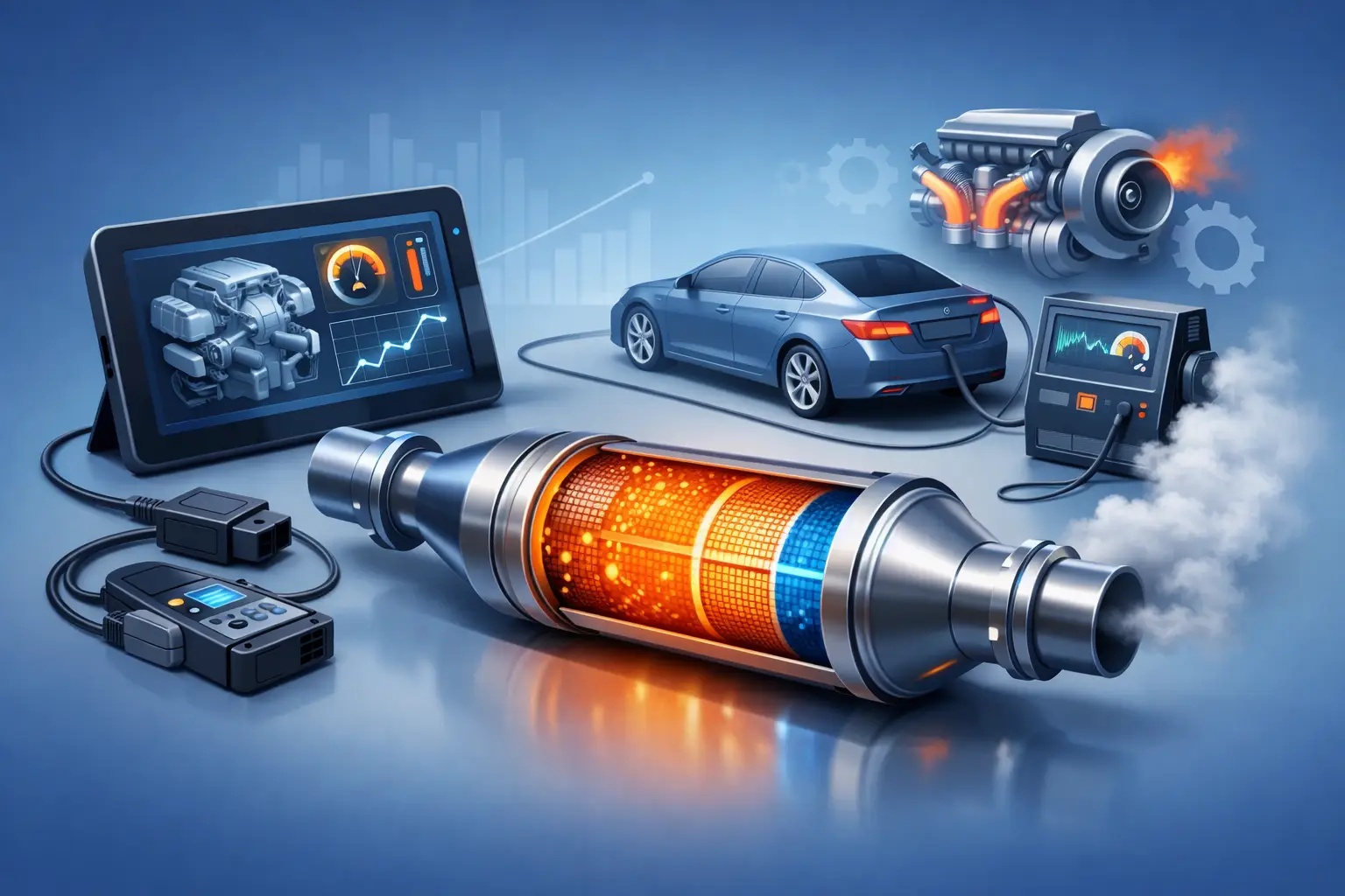 Jaká diagnostika umí regeneraci DPF? Nucené vypalování v praxi