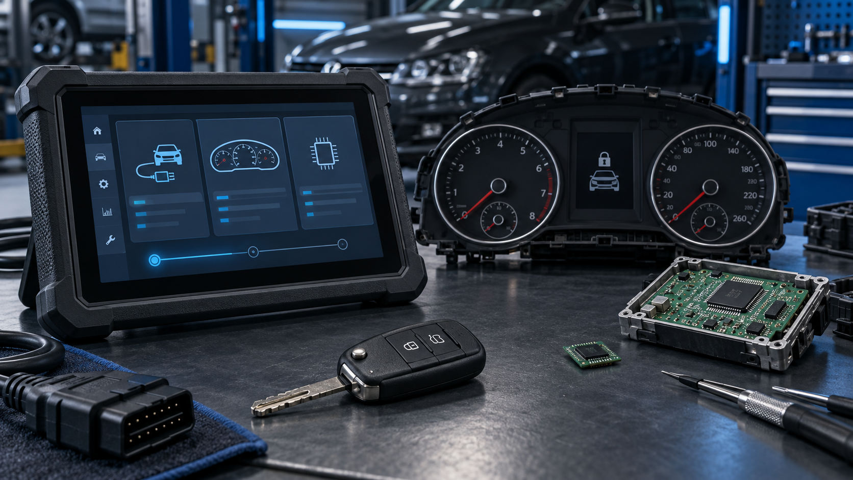 Ztracené všechny klíče VAG? Jak funguje programování IMMO 4 gen. s Launch X-431 Immo plus